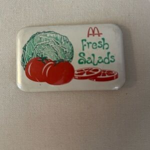 Vintage McDonald’s “Fresh Salads” pin